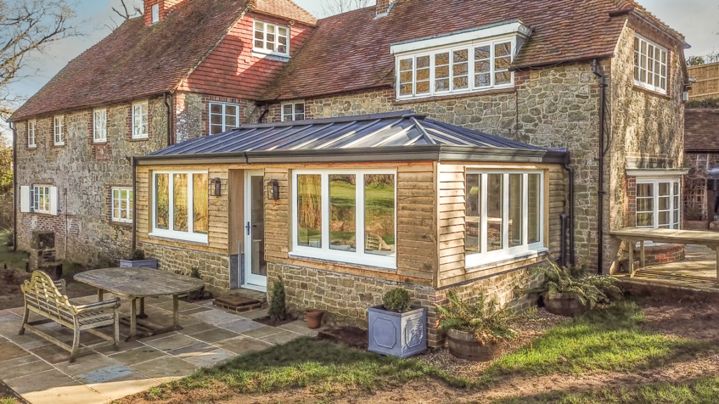 Conservatory refurbishment roof glass