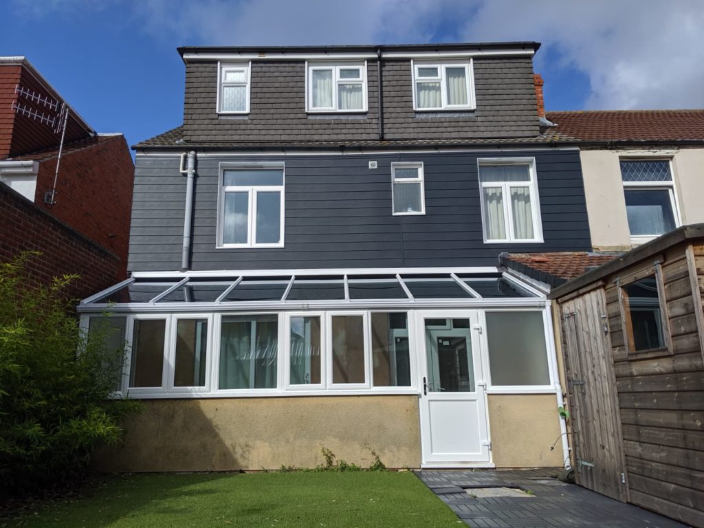 Conservatory refurbishment roof frame